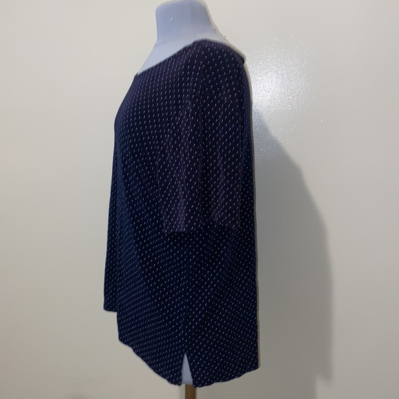 White polkadot blouse size 1X - Picture 3 of 4